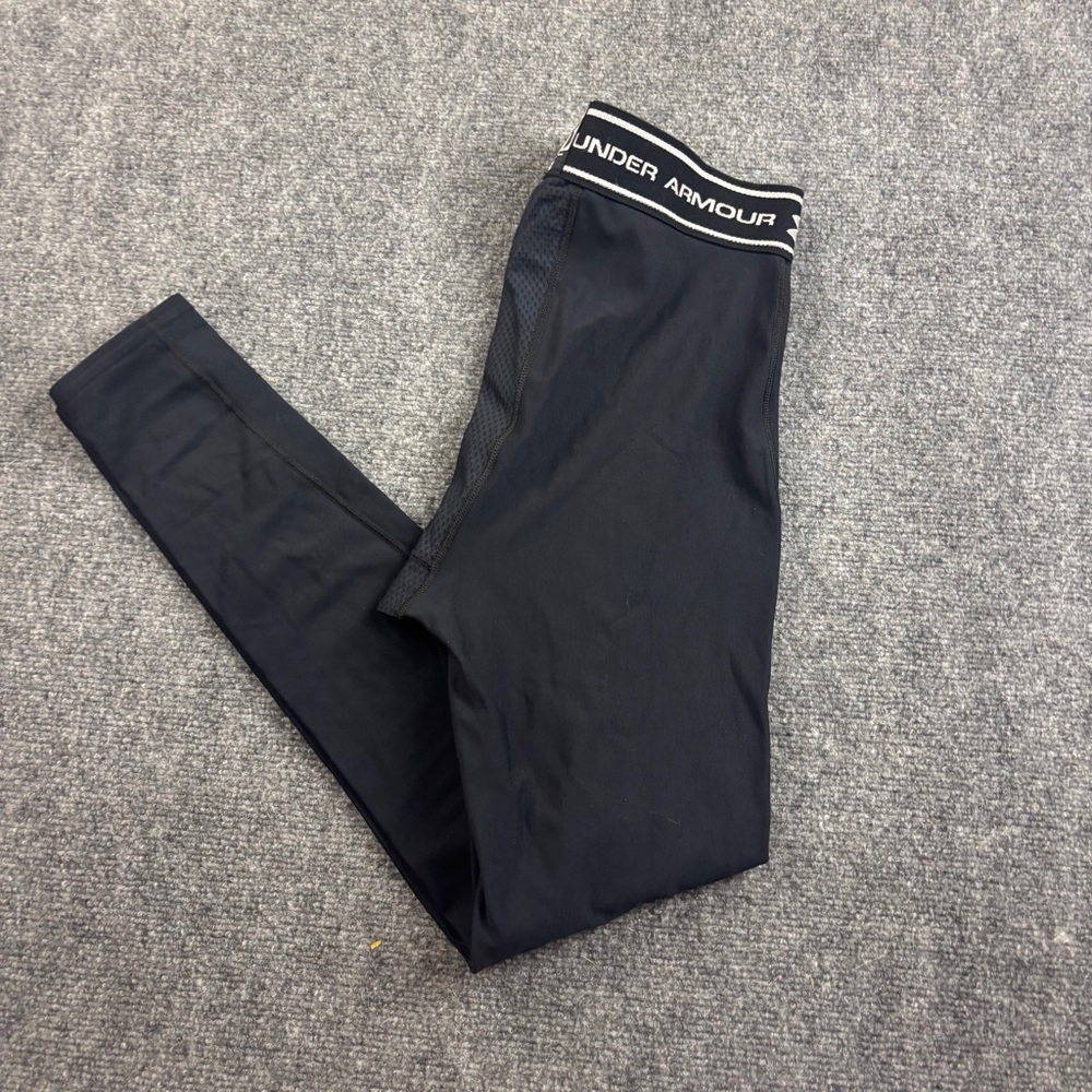 UNDER ARMOUR Men’s Black Tight Fit Athletic Leggings size: Large